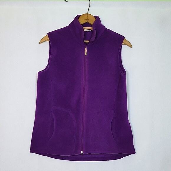 Woolrich Jackets & Blazers - Woolrich Purple Fleece Vest Size Medium M